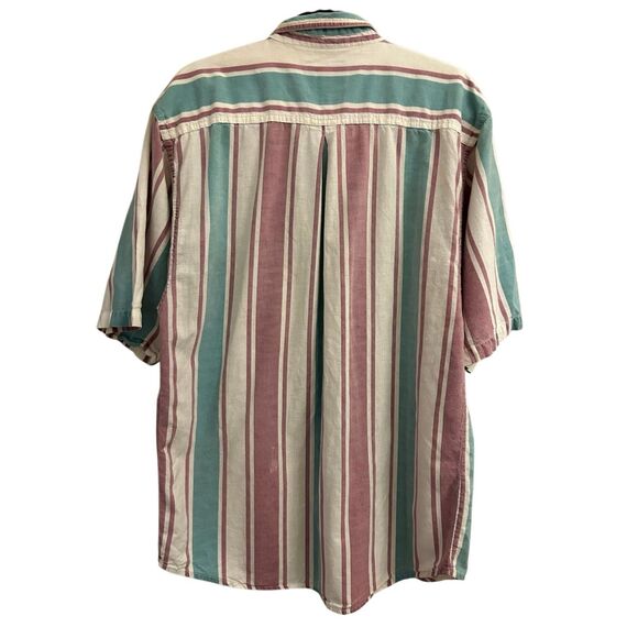 Vintage Men's Santana Button down shirt sz L? 80's 90's casual beach - Picture 2 of 7